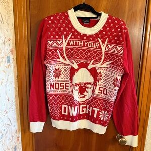 The Office Dwight Christmas Sweater Size Medium